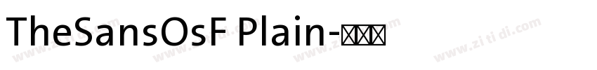 TheSansOsF Plain字体转换